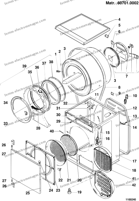 CHANGER LA COURROIE SECHE LINGE FAURE LSI147 SCHEMA DE MONTA