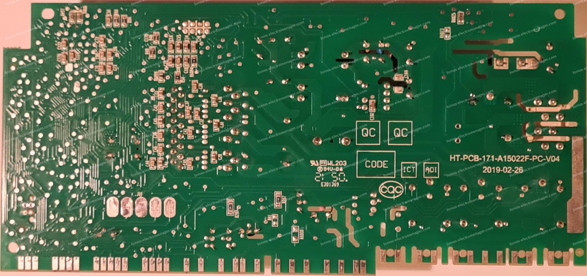 ci carte lave-vaisselle Whirlpool 3P33