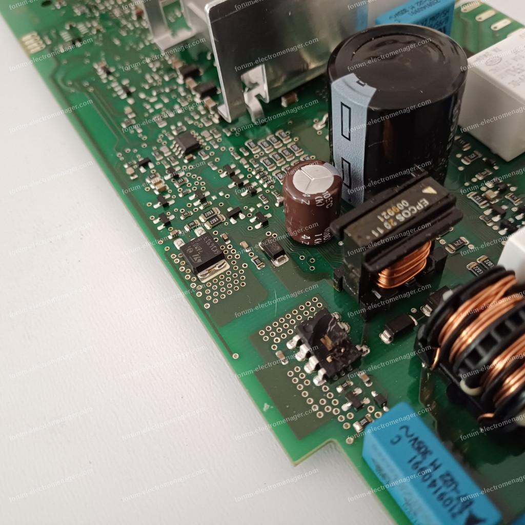 composant électronique HS carte lave-vaisselle Siemens