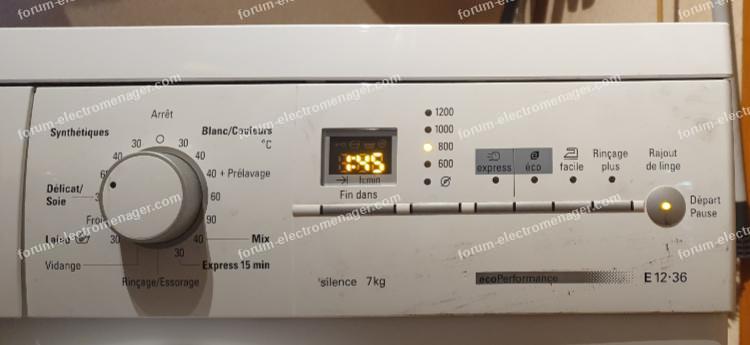 dépannage carte 5560 011 0645 lave-linge Bosch