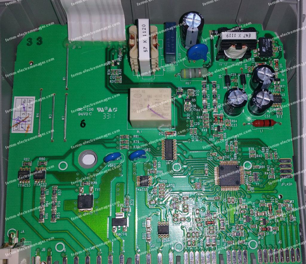 dépannage carte lave vaisselle Electrolux ESF65031W
